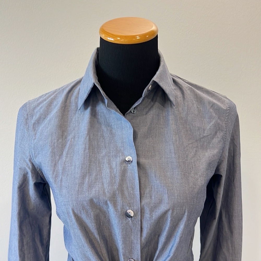 Grammar NYC Conjunction Tie Front Blouse - Picture 5 of 11